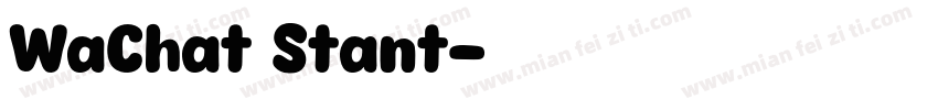 WaChat Stant字体转换